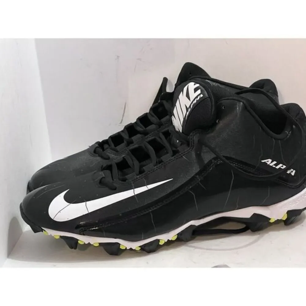 Men's Nike Cleats Size 14  New Never Worn Alpha FastFlex Football Cleats‎ Black